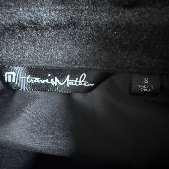 Travis‎ Mathew Shacket Men's Small Gray Flap Pockets Lined Golf Jacket Flannel - Picture 3 of 9